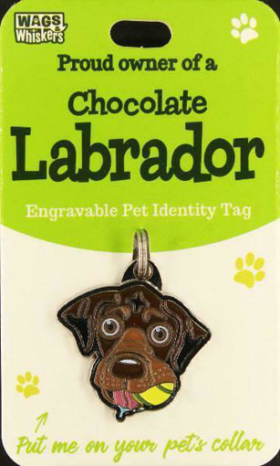 Picture of CHOCLATE LABRADOR ID TAG
